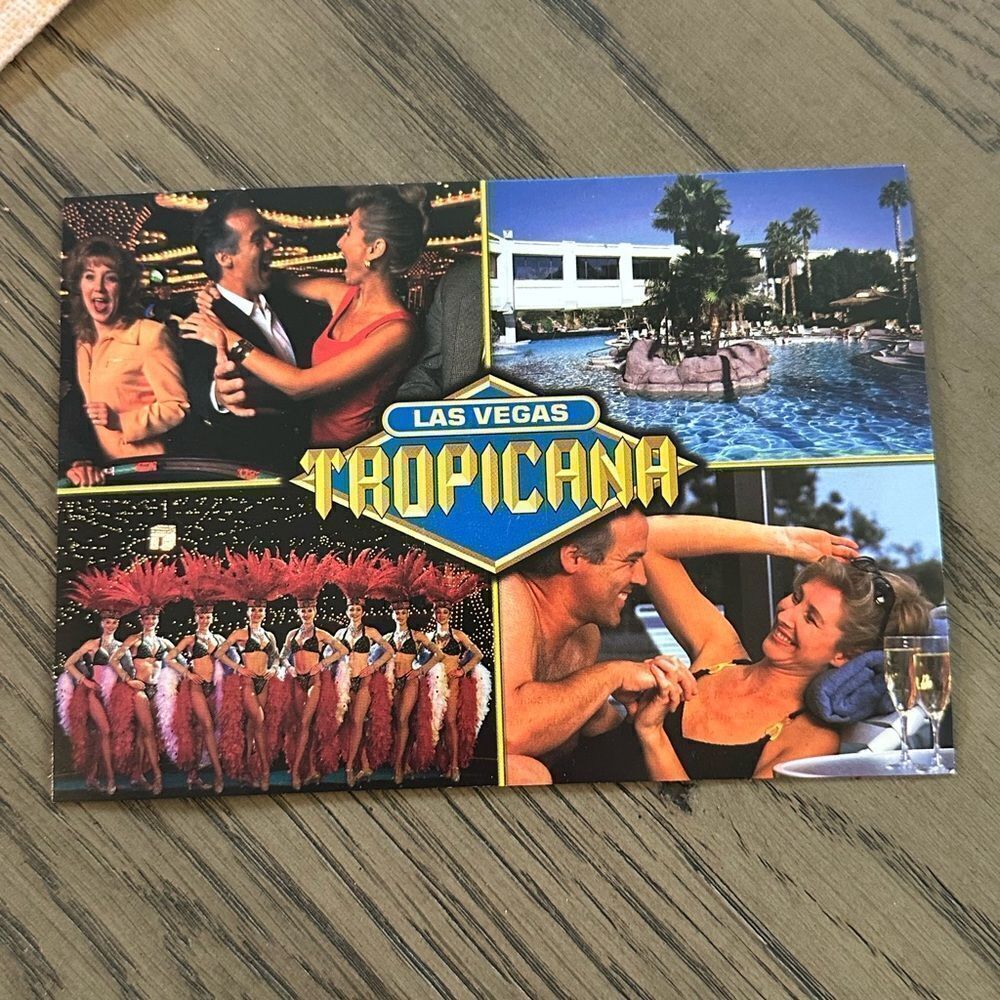 TROPICANA Las Vegas Nevada NV Multi View Postcard Vintage retro collecto…